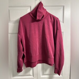 Pink Lululemon turtleneck sweater (size 10)